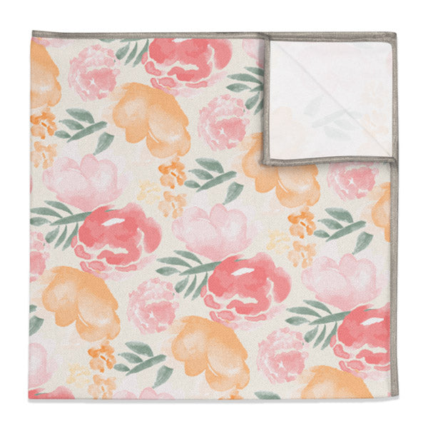 Watercolor Floral Pocket Square