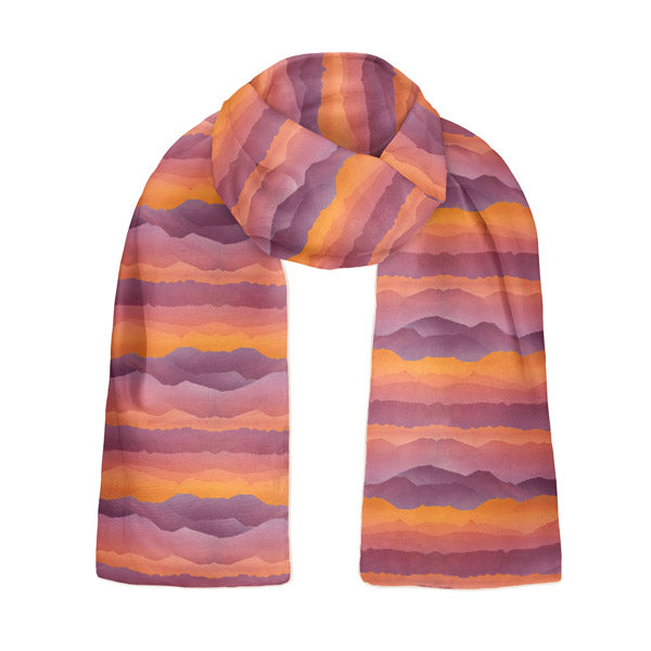 Mountain Sunset Rectangle Scarf