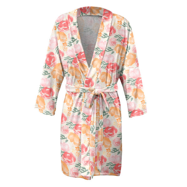 Watercolor Floral Robe