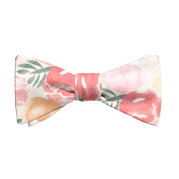 Watercolor Floral Bow Tie