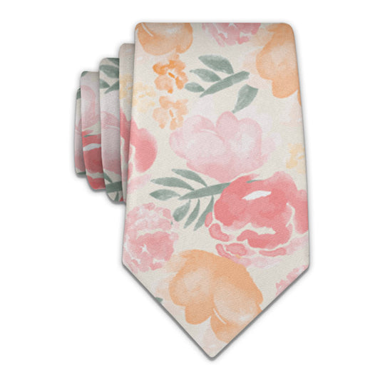 Watercolor Floral Necktie
